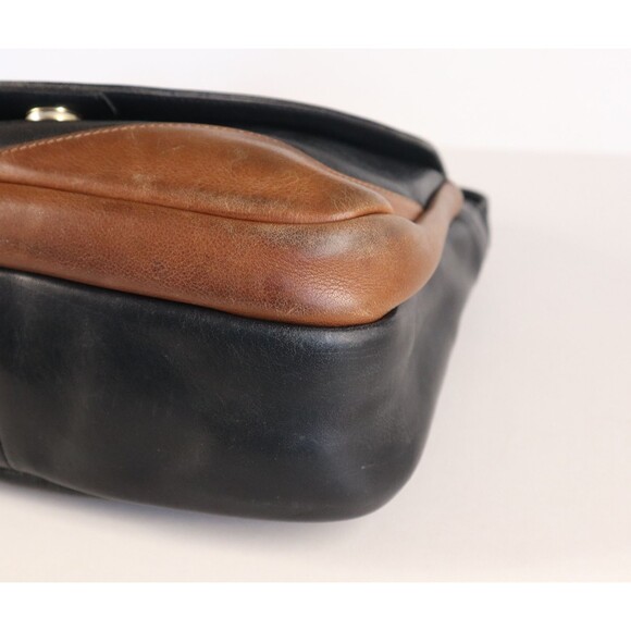 Frank Clegg Handcrafted Smooth Leather Flap Crossbody Shoulder Handbag Purse - Picture 12 of 16